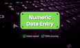 do numeric data entry