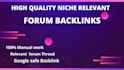 do forum backlink in your niche