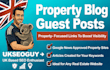 create real estate guest post on google news approved blogs