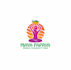 make organic community farm logo with package