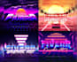 create unique 80s retro logo designs with neon style effects