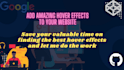 add hover effects and animations to your website