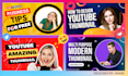 design eye catchy youtube thumbnails