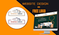 website design UI in 5 pages figma adobe photoshop and illustrator