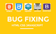fix bugs html, css, js, responsive