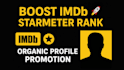 promote your imdb profile and improve starmeter