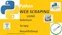 do python web scraping using selenium and scrapy