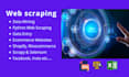 do web scraping and data mining with python up to 100k rows