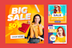 design instagram ads, facebook banners, shopify ads, or social media flyers