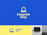 give creative computer logo design with new concepts