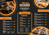 design food menu for restaurant and cafe