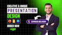redesign powerpoint presentation, google slides, canva,pitch deck professionally
