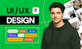 design mobile app UI UX design and website UI UX design in figma