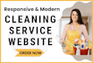 build cleaning service website with appointment cleaning booking system