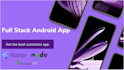 do full stack android app development using flutter and nodejs