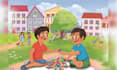 draw cute children book illustration
