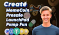 build meme coin, ico, presale, launchpad, web3 dapp, pump fun on solana plasma