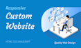 develop a professional  website using html, CSS, javascript
