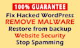 remove wordpress malware, recover hacked websites, fix redirect issues