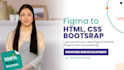 convert figma, PSD, xd to responsive HTML CSS bootstrap website