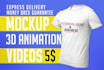 create 3d animation apparel mock up videos