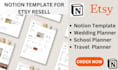 design aesthetic notion resell template for etsy digital product etsy planner