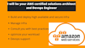 be your AWS cloud solutions architect and devops guy