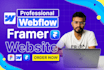 design, redesign webflow website, figma to framer or webflow, framer website