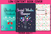 notebook journal planner logbook cover and interior page design