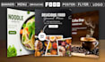 design food or restaurant flyer, poster, banner, brouche