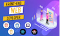 be your frontend web developer in reactjs