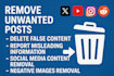 remove and delete defamatory, harassing, and harmful posts from the internet