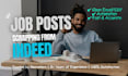 scrape indeed job posts with leads