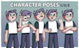 draw character poses for your video, comic or game
