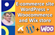 create ecommerce website with wordpress woocommerce and wix