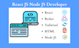 develop react js node js web app