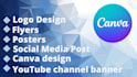 design attractive and eye catching logo,banner,posters using canva