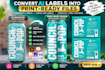make your ai generated drink labels, food label, cosmetic label into print ready