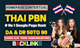 make high quality thai,homepage backlinks