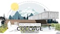 make 3d architectural render with collage style in photoshop