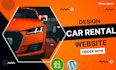 design responsive car rental website, car rental, car dealership, rental website