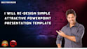 redesign simple attractive powerpoint presentation template