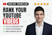 optimize your youtube video SEO title, description, tags
