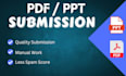 do 90 PDF submission SEO backlinks to top video sharing sites manually