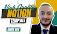 a fully personalized notion template for you