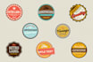 design a professional retro logo, badge, label