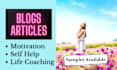 write wellness, life coaching and lifestyle blogs with SEO
