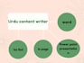 write urdu content on word and in page