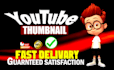 design attractive youtube thumbnails within 2 hours