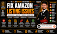 fix amazon listing issues, fix amazon variation listings, and parent child error